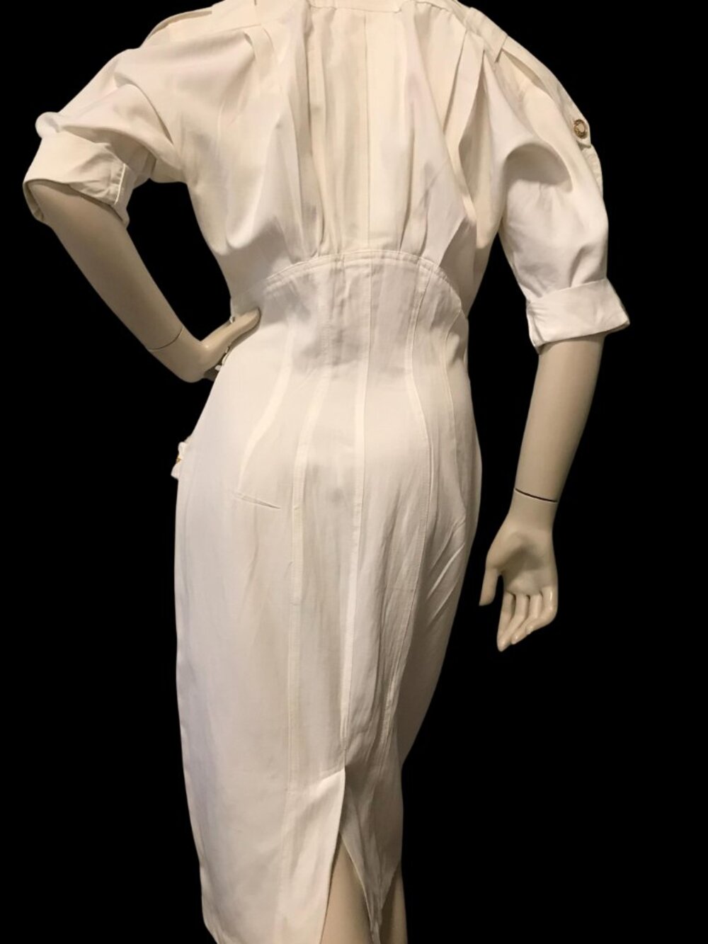 Vintage sailor, pinup girl style dress. - Picture 3 of 5